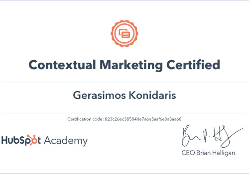 Contextual Marketing Certification